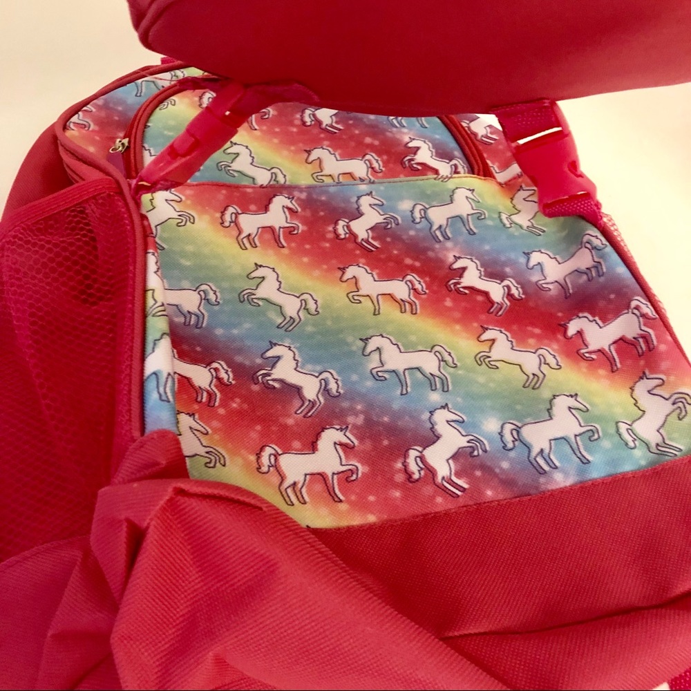 🆕 🥗🦄 Bookbag unicorn and lunch cooler - Picture 4 of 7